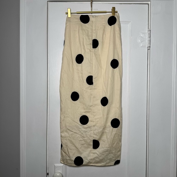 Future Collective x Jenny K. Lopez Faux Wrap Polkadot Midi Skirt Size 00 - Picture 9 of 13